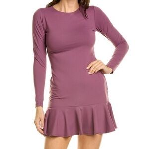 Susana Monaco Long Sleeve Mauve Dress
